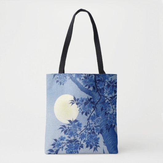小曽根による月夜に咲く桜 トートバッグ (正面)