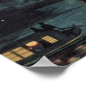 小林清親による御茶の水の蛍 ポスター (角)