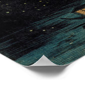 小林清親の御茶の水の蛍 ポスター (角)