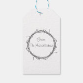 小枝とつる植物 ギフトタグ (裏面)