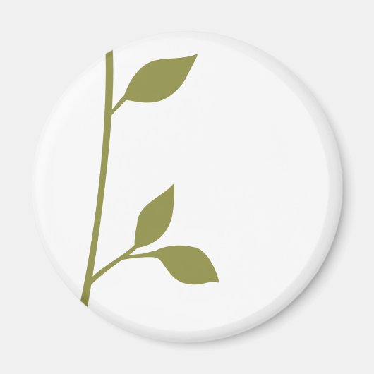 小枝と葉 マグネット (正面)