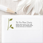 小枝と葉 ラベル (インサイチュ)