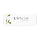 小枝と葉 ラベル (正面)