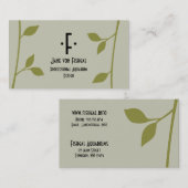 小枝と葉 名刺 (正面/裏面)