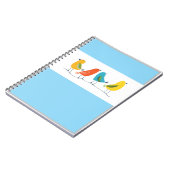 小枝にとまる四羽の鳥 ノート (左側)