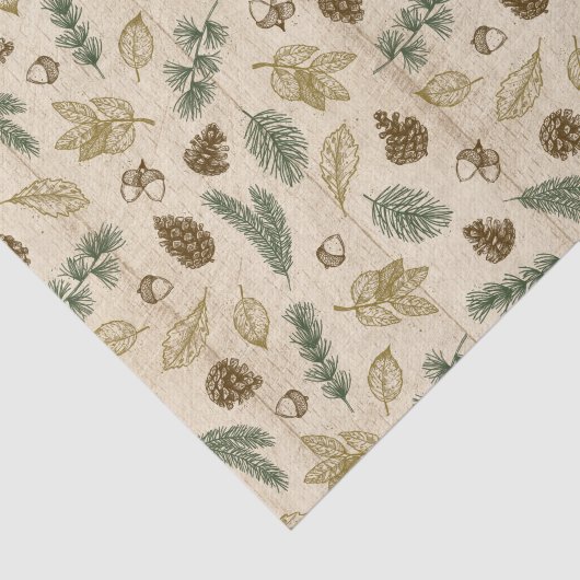 小枝の小枝のパタ離れーンの木の中で 薄葉紙 (詳細)