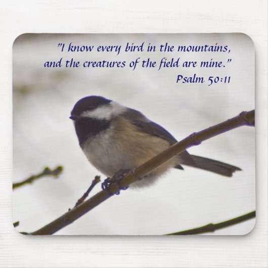 小枝の《鳥》アメリカゴガラ マウスパッド (正面)