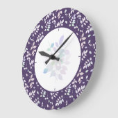 小枝カラフル ラージ壁時計 (傾斜)