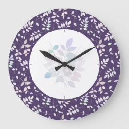 小枝カラフル ラージ壁時計