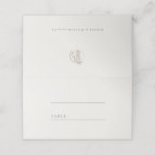 小枝ミニマルアイボリー結婚座席表 プレイスカード (外部開封)