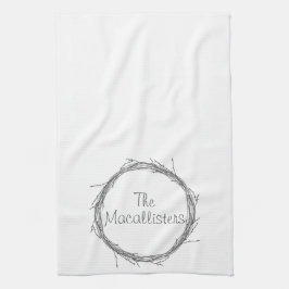 小枝及びつる植物 キッチンタオル