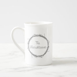 小枝及びつる植物 ボーンチャイナマグカップ