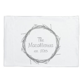 小枝及びつる植物 枕カバー