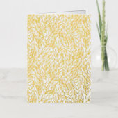 小枝離れ。 箔グリーティングカード (正面)