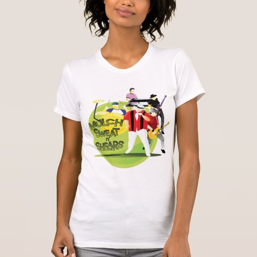 小柄い女性-小さい操業 Tシャツ (正面)