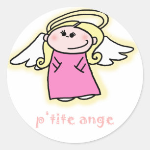 小柄いAnge (フランスのの少し天使) ラウンドシール