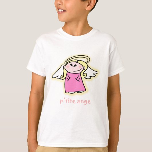 小柄いAnge (フランスのの少し天使) Tシャツ (正面)