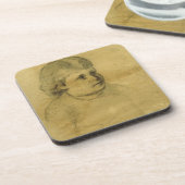 小柄いfille (木炭) コースター (左側)