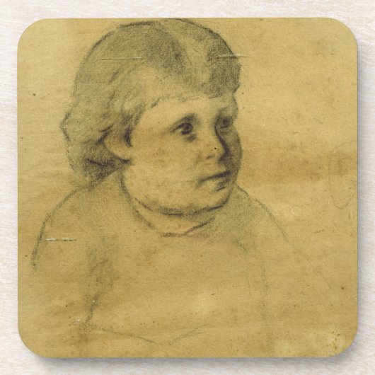 小柄いfille (木炭) コースター (正面)