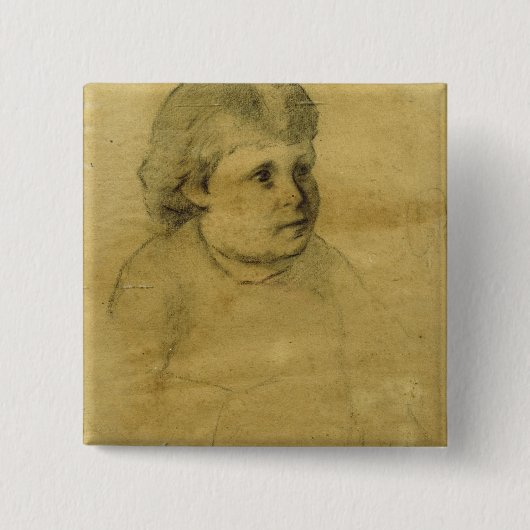 小柄いfille (木炭) 缶バッジ (正面)