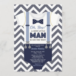 小柄な男の子のベビーシャワー招待状、ボーイ服 招待状