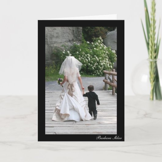 小柄な花婿 カード (正面)