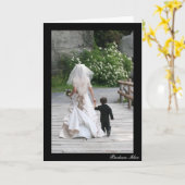 小柄な花婿 カード (黄色い花)