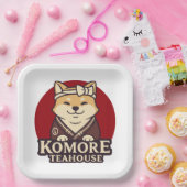 小森茶室源信インパクト稲妻 ペーパープレート (パーティー)