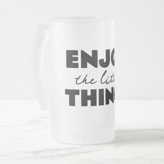 小楽しむさい事 フロストグラスビールジョッキ (正面左)