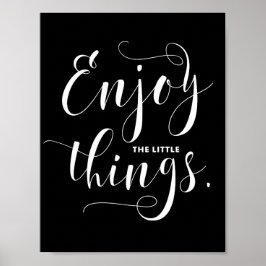 小楽しむさい事 |白モダン書 ポスター