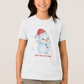 「小楽しむさなもの子供Tシャツ – かわいい トライブレンドTシャツ (正面)