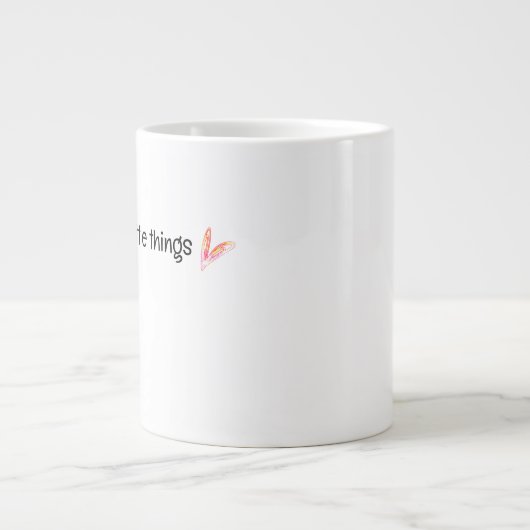 小楽しむさなもの引用文 ジャンボコーヒーマグカップ (正面)