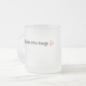 小楽しむさなもの引用文 フロストグラスマグカップ (正面左)