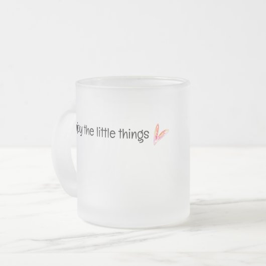 小楽しむさなもの引用文 フロストグラスマグカップ (正面左)