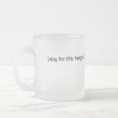 小楽しむさなもの引用文 フロストグラスマグカップ (左)