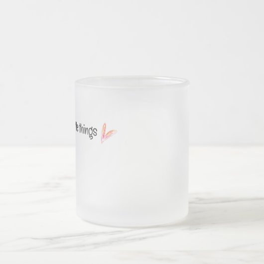 小楽しむさなもの引用文 フロストグラスマグカップ (中央)