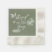 小楽しむさなもの感動的 縁ありカクテルナプキン (正面)