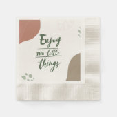 小楽しむさなもの感動的 縁ありカクテルナプキン (正面)