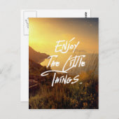 「小楽しむさなもの」引用文サンセットシービュー ポストカード (正面/裏面)