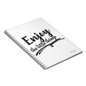 小楽しむ事タイポグラフィパーソナライズされた ノートブック (右側)