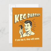 小樽のパーティー: タップ彼らが来るそれ ポストカード (正面/裏面)