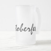 小樽のビールのジョッキを叩くこと! Octoberfestのオクトーバーフェスト フロストグラスビールジョッキ (正面右)