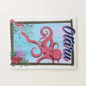 小樽日本いか旅行ポスター ジグソーパズル (横)