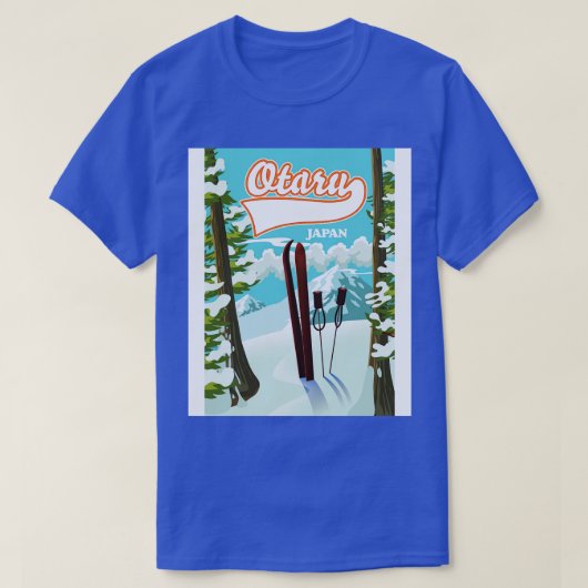 小樽日本スキー Tシャツ (デザイン正面)