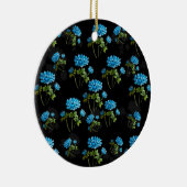 小水彩花花花束模様クッションc セラミックオーナメント (右)