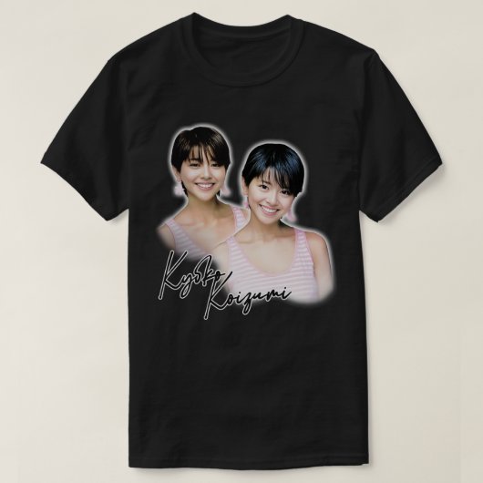 小泉京子レトロ80年代ファンデザイン1 Tシャツ (デザイン正面)