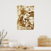 小浜コラージュ2ポスター(ヴィンテージ色) by akamundo ポスター (キッチン)