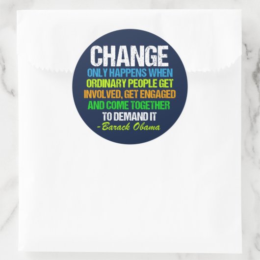 小浜感動的引用文の政治的変化 ラウンドシール (バッグ)