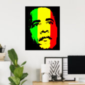 小浜緑金ゴールドと赤顔ポスター ポスター (ホームオフィス)