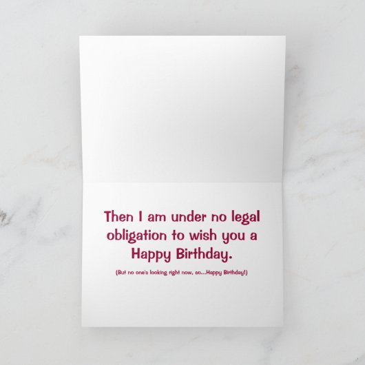 小浜誕生証明書誕生日カード カード (内部)